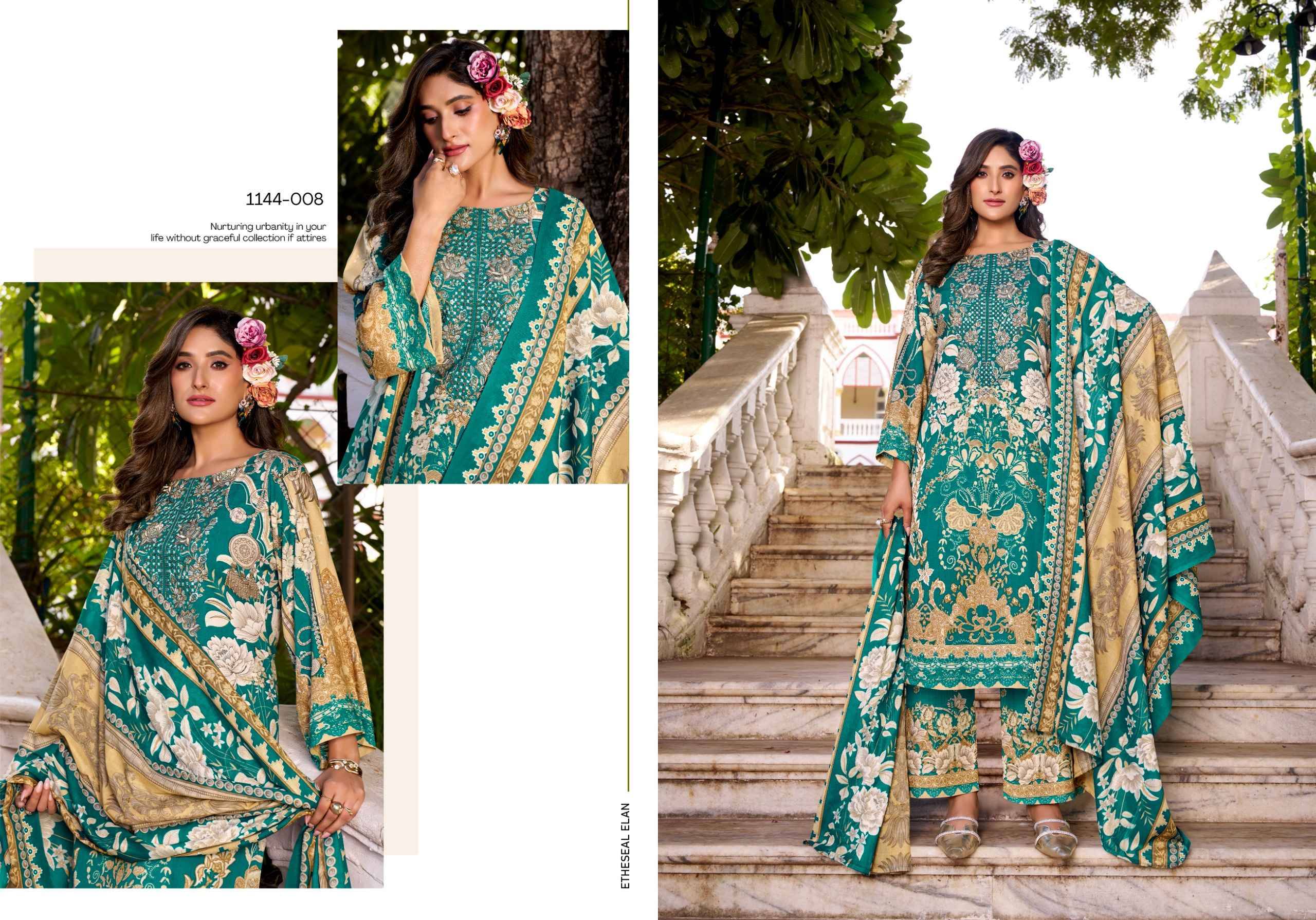 MAHIRA VOL 9 by ROMANI 1144 Series Beautiful Festive Suits Stylish Fancy Colourful Casual Wear & Ethnic Wear Soft Cotton Print Dresses At Wholesale Price